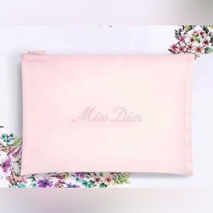 Dior Pink Mesh “Miss Dior” Makeup Pouch